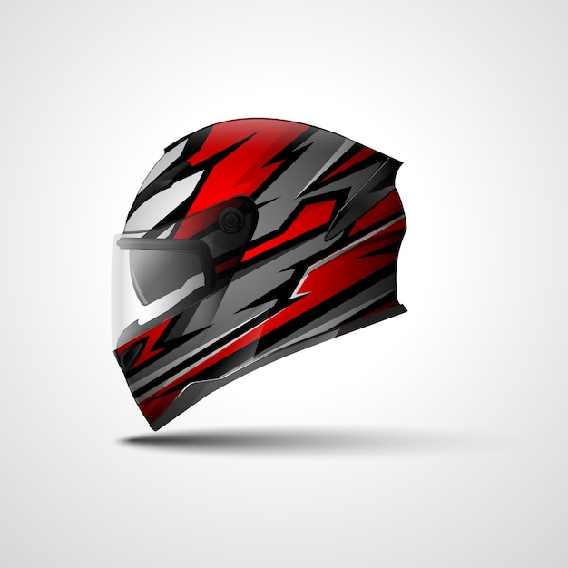 Diseño de envoltura deportiva de carreras de casco