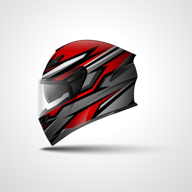 Diseño de envoltura deportiva de carreras de casco