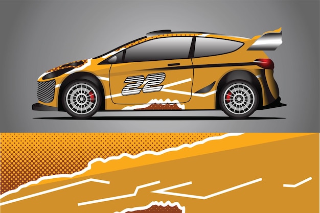 Diseño de envoltura de impresión de coche