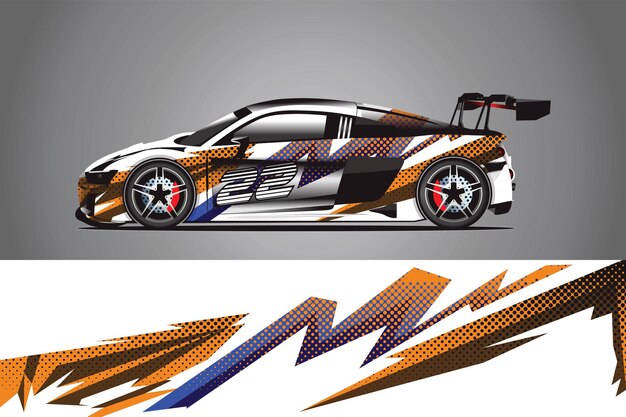 Diseño de envoltura de impresión de coche