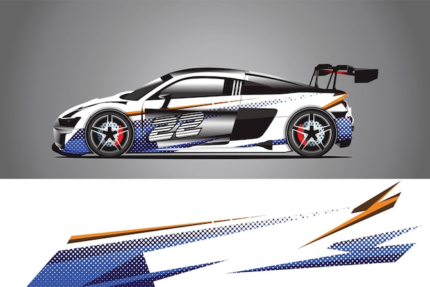 Diseño de envoltura de impresión de coche