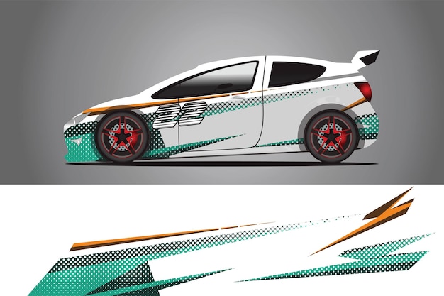 Diseño de envoltura de impresión de coche
