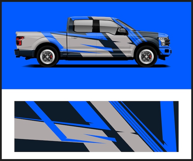 Diseño de envoltura moderno para la marca de envoltura de automóviles y calcomanías de calcomanías para automóviles