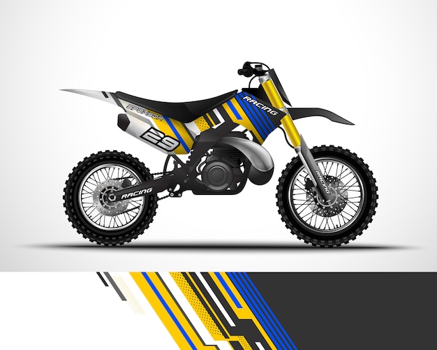 Diseño de envoltura de motocross