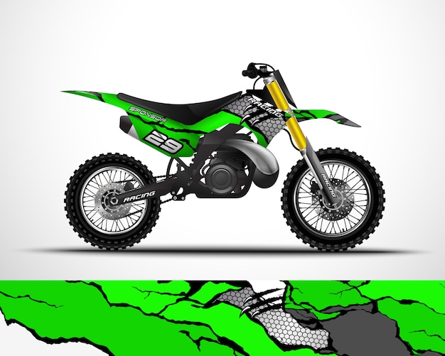 Diseño de envoltura de motocross