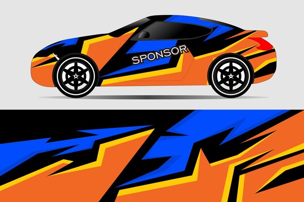 Diseño de envoltura vectorial para automóviles deportivos