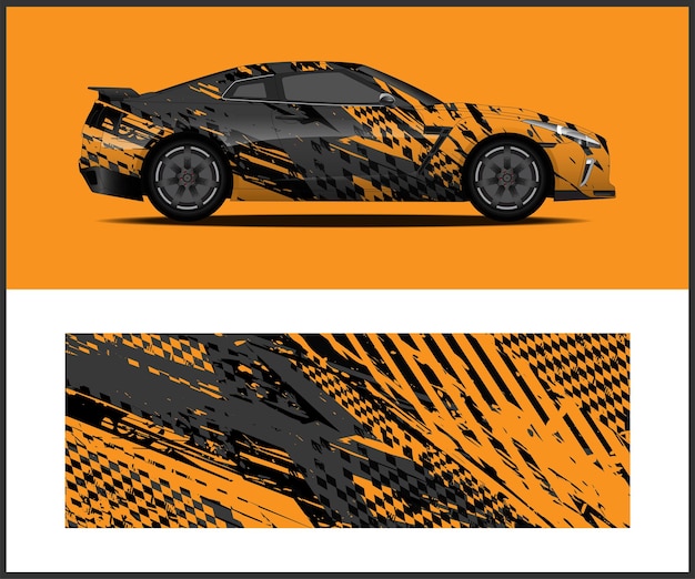 Diseño de envoltura de vehículos para calcomanías de automóviles, envolturas de automóviles y letreros de automóviles