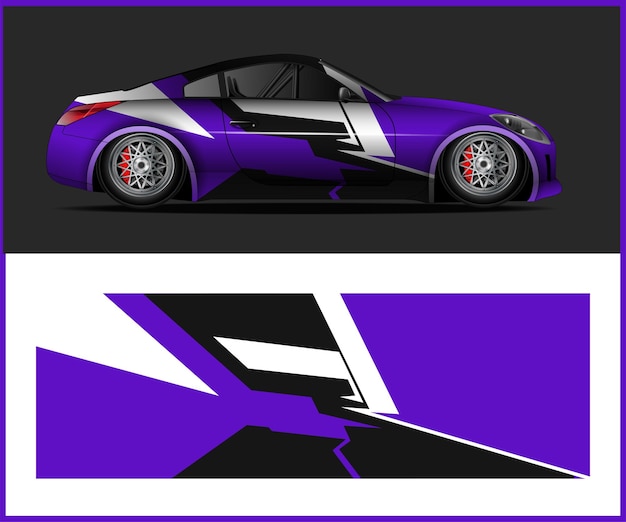 Diseño de envoltura de vehículos comerciales para diseño de envoltura de automóviles vectoriales