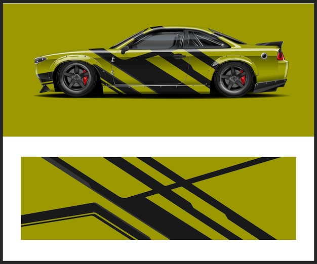 Diseño de envolturas para automóviles para calcomanías de automóviles y señales de automóviles