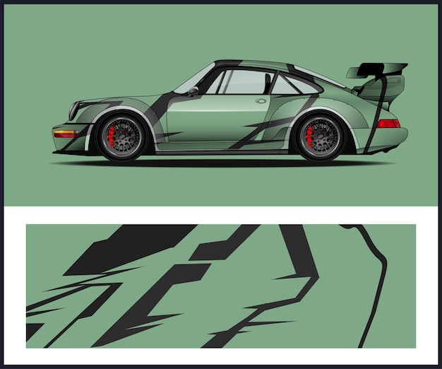 Diseño de envolturas para automóviles para calcomanías de automóviles y señales de automóviles