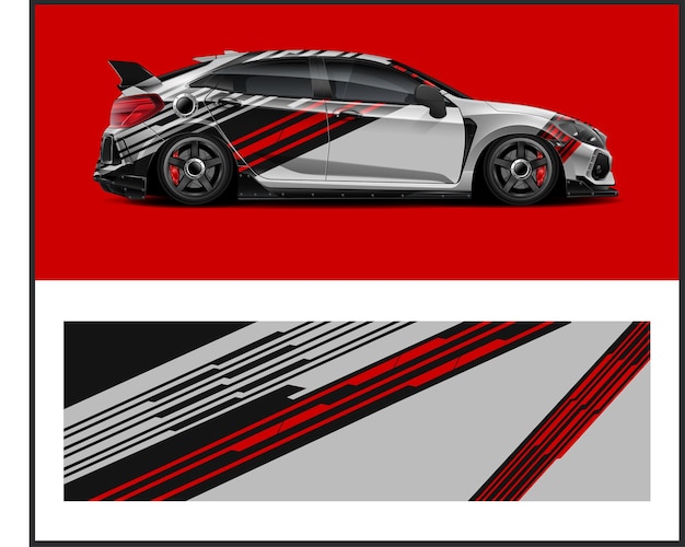 Diseño de envolturas para automóviles para calcomanías de automóviles y señales de automóviles