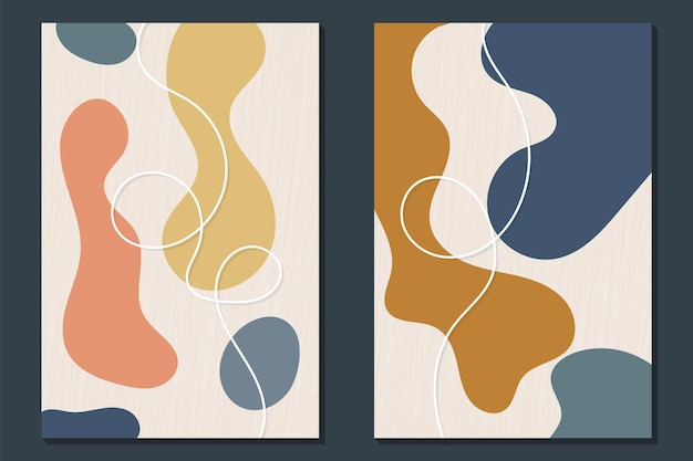 Diseño escandinavo Decoración del hogar Pintura abstracta moderna