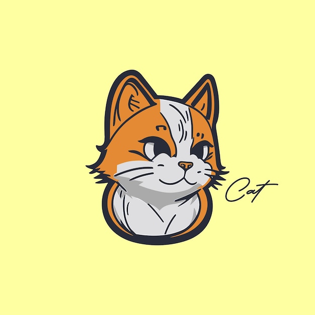 diseño escrito a mano de gato