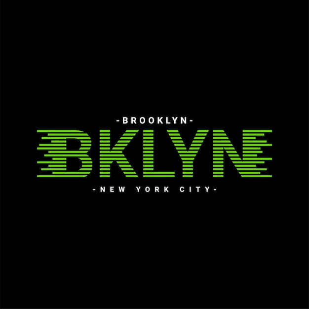 Diseño de escritura de brooklyn, adecuado para serigrafiar camisetas, ropa, chaquetas y otros.