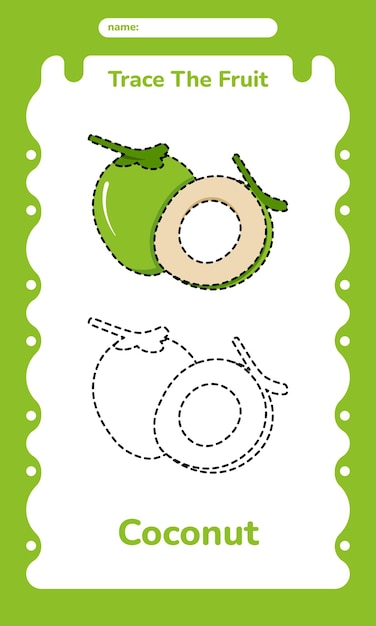 Vector diseño de escritura de frutas para niños 3