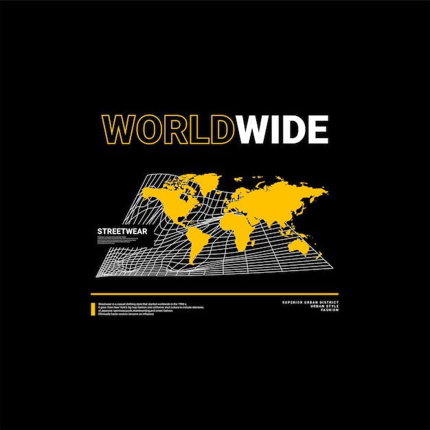 Diseño de escritura mundial, adecuado para serigrafía de camisetas, ropa, chaquetas y otros.
