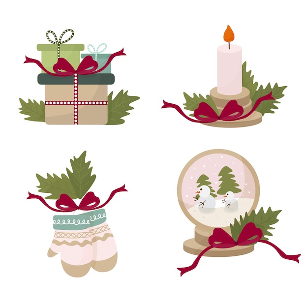 diseño especial de plantilla blanca para Navidad y Año Nuevo