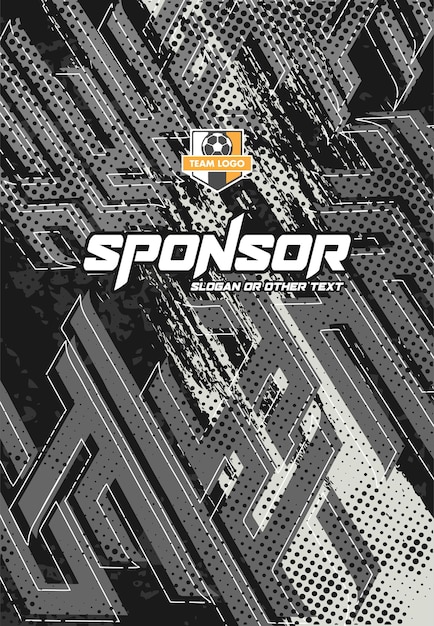 Diseño de estampado deportivo listo para imprimir para sublimación