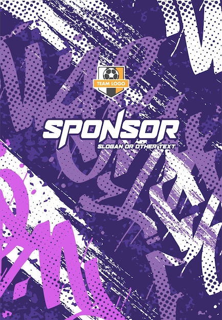 Diseño de estampado deportivo listo para imprimir para sublimación