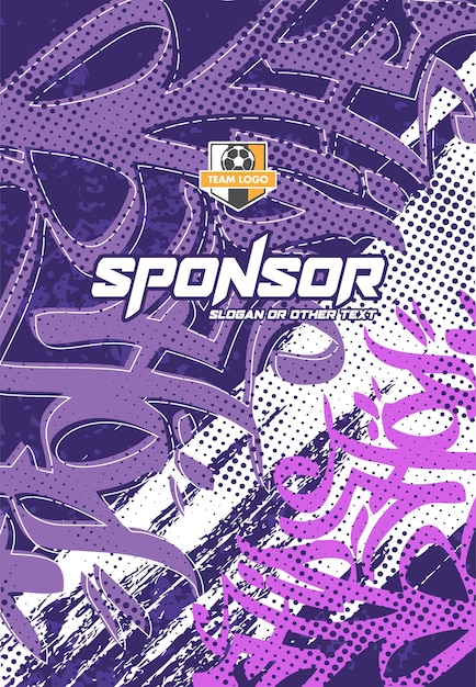 Diseño de estampado deportivo listo para imprimir para sublimación