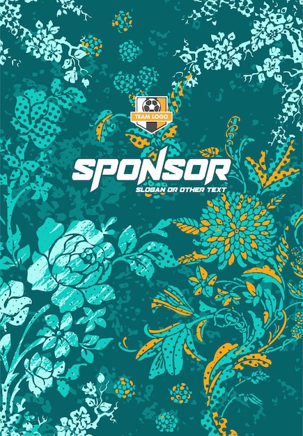 Diseño de estampado deportivo listo para imprimir para sublimación
