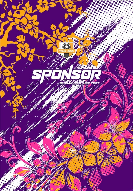 Diseño de estampado deportivo listo para imprimir para sublimación