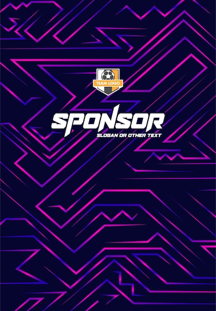 Diseño de estampado deportivo listo para imprimir para sublimación