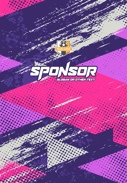Diseño de estampado deportivo listo para imprimir para sublimación