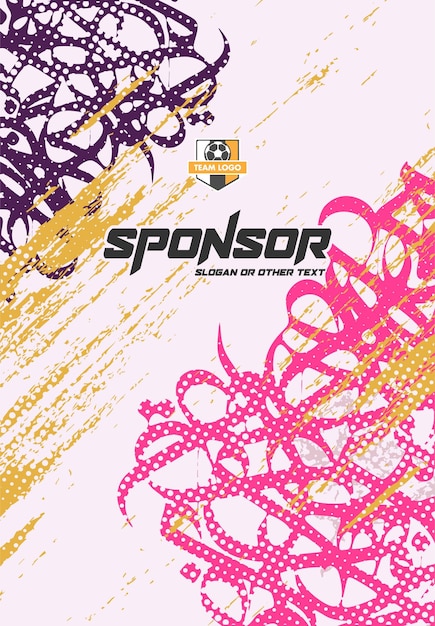 Diseño de estampado deportivo listo para imprimir para sublimación