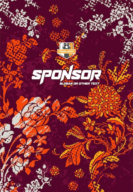 Diseño de estampado deportivo listo para imprimir para sublimación