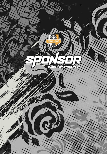 Diseño de estampado deportivo listo para imprimir para sublimación