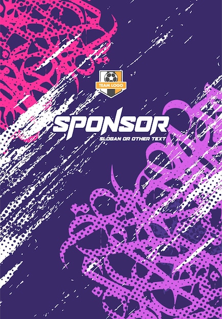 Diseño de estampado deportivo listo para imprimir para sublimación