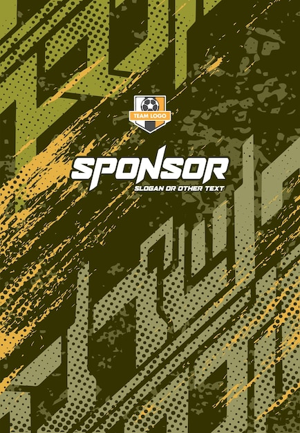 Diseño de estampado deportivo listo para imprimir para sublimación