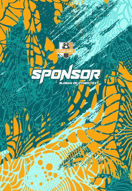 Diseño de estampado deportivo listo para imprimir para sublimación