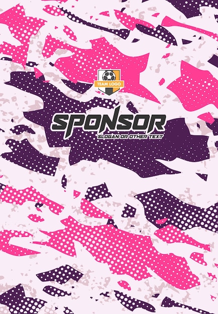 Diseño de estampado deportivo listo para imprimir para sublimación
