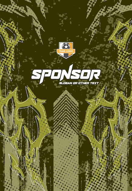 Diseño de estampado deportivo listo para imprimir para sublimación