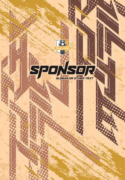 Diseño de estampado deportivo listo para imprimir para sublimación
