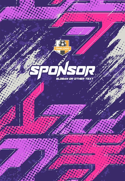 Diseño de estampado deportivo listo para imprimir para sublimación