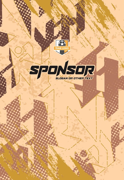Diseño de estampado deportivo listo para imprimir para sublimación
