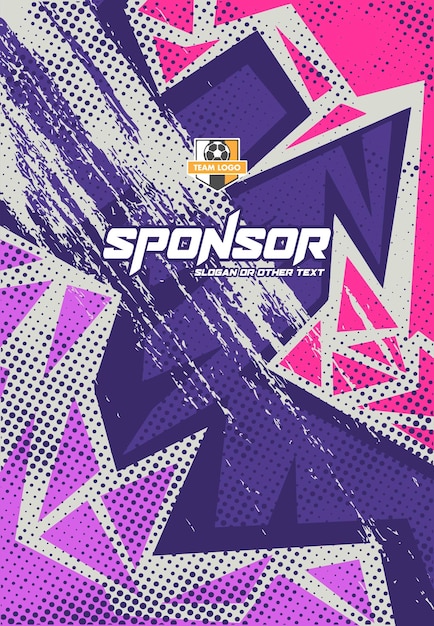 Diseño de estampado deportivo listo para imprimir para sublimación