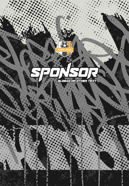 Diseño de estampado deportivo listo para imprimir para sublimación
