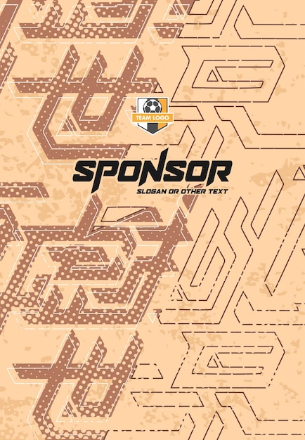 Diseño de estampado deportivo listo para imprimir para sublimación