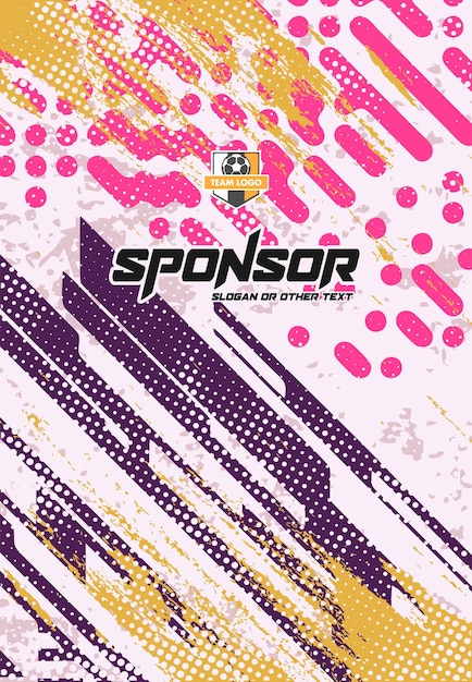 Diseño de estampado deportivo listo para imprimir para sublimación