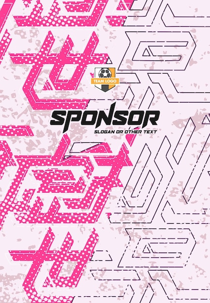 Diseño de estampado deportivo listo para imprimir para sublimación