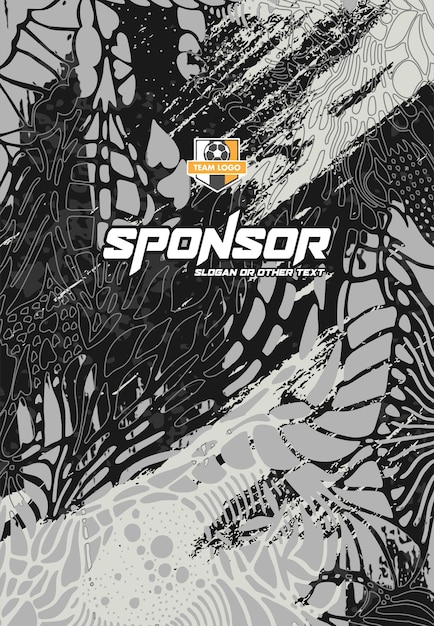 Diseño de estampado deportivo listo para imprimir para sublimación