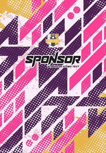 Diseño de estampado deportivo listo para imprimir para sublimación