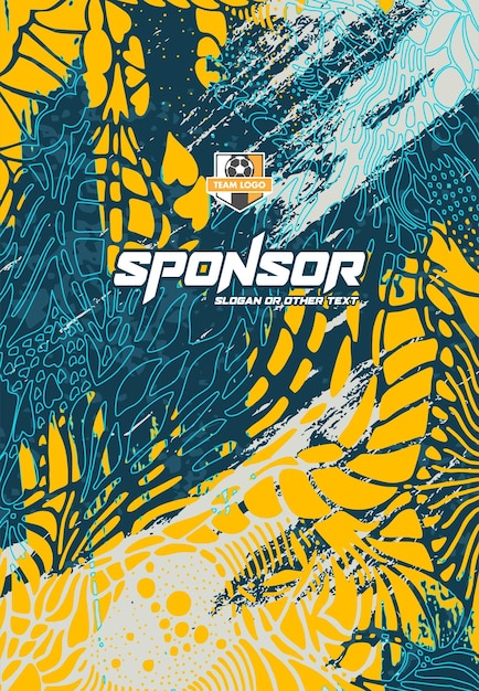 Diseño de estampado deportivo listo para imprimir para sublimación