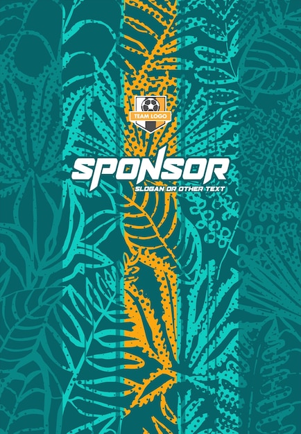 Diseño de estampado deportivo listo para imprimir para sublimación