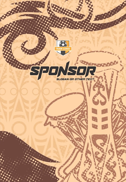 Diseño de estampado deportivo listo para imprimir para sublimación