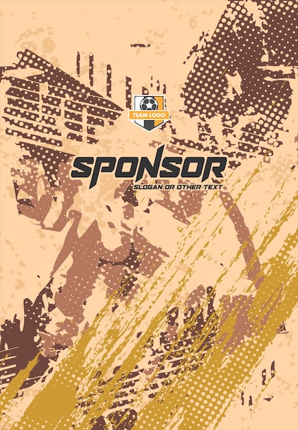 Diseño de estampado deportivo listo para imprimir para sublimación